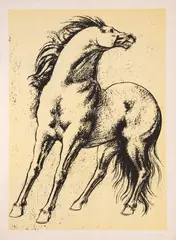 Francesco Messina, Horse, screen printing ex.