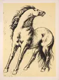 Francesco Messina, Horse, screen printing ex.