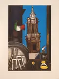 Franco Gentilini, Quirinal, etching aquatint ex.