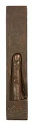 Cesar, The Index, 1973, bronze multiple with gold patina in