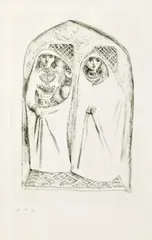 Della serie "Il Milione" by Massimo Campigli, 1942, lithograph es. p.d.a., offered Oct 2018