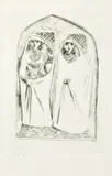 Massimo Campigli, Della serie "Il Milione", 1942, lithograph es. p.d.a.