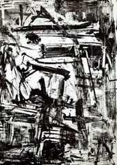 senza titolo by Emilio Vedova, 1977, lithograph es., offered Oct 2018