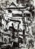 Emilio Vedova, senza titolo, 1977, lithograph es.