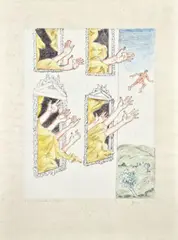 Le mani misteriose by Giorgio de Chirico, 1973, lithograph colorata a mano es. p.d.a., offered Oct 2018