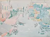 Torcello by Mario Vellani Marchi, 1959, watercolour on card, offered Oct 2018