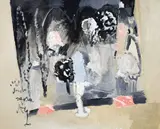 Alberto Gianquinto, Composizione, 1999, oil on canvas