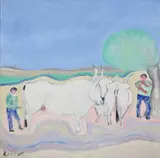 Giuseppe Cesetti, Tre buoi e un mandriano