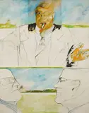 Mauro Sambo, senza titolo, 1977, oil on canvas