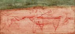 Raffaele Rossi, Toro, oil and mixed media on panel