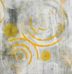 Concentrico by Roberto Floreani, 2003, mixed media on panel, offered Oct 2018