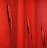 Ennio Finzi, Il verso del rosso, oil on canvas
