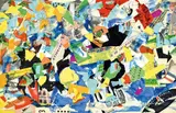 Edoardo Giordano, Composizione, mixed media and collage on card (pagine di catalogo)