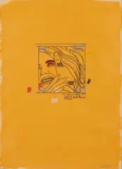 Cesare Tacchi, La mano nei capelli, 1965