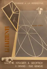 Carlo Guarienti, Hommage à la perspective, Galerie Krugier & Geofroy, 1979, cm 99 x