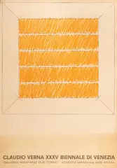 Claudio Verna, Manifesto XXXV Biennale di Venezia, 1970, Edizioni Grafiche