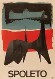 Alexander Calder, Manifesto della mostra del Teodelapio di Alexander Calder in Spoleto, cm 100x70