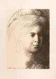 Emilio Greco, Volto di donna, 1978