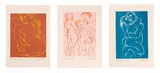 Lotto di 3 serigrafie "Amanti" by Domenico Cantatore, offered Jul 2024