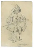 Giovanni Battista Quadrone, Gentiluomo con spada sguainata e tricorno