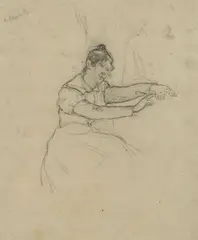Giovane donna by Angelo Morbelli, offered Dec 2023