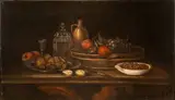 Francisco de Zurbarán, Natura morta di frutta e oggetti, oil on canvas