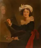 Élisabeth Louise Vigée Le Brun, Da un autoritratto della Le Brun mentre dipinge la Regina Maria Antonietta, Reintelato L'originale è ad oggi conservato presso la Galleria degli Uffizi in Firenze