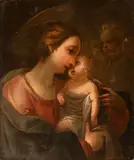 Ventura di Arcangelo Salimbeni, Madonna con il Bambino, oil on canvas