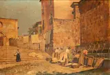 Enrico Bizzoni, Donne che lavano alla Fontana delle 99 Cannelle de L'Aquila