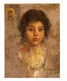 Ritratto di giovane donna con collana by Francesco Paolo Michetti, offered Dec 2023