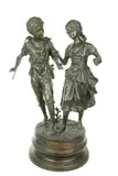 Ernest Rancoulet, Composizione in bronzo "Le pèche original"