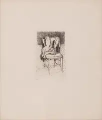 Giovanni Cappelli, Sedia, 1981, Prova d'autore Firmato in basso a destra "Cappelli '81" L'Aquila Collezione Privata