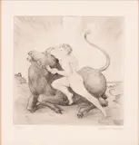 Eracle e il toro di Creta by Aligi Sassu, offered Feb 2022