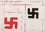 Franco Angeli, Svastiche, litografiaa colori