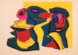 Visage rouge by Karel Appel, 1969, offered Feb 2022