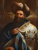 Domenico Maria Canuti, Portrait of an old man in oriental dress, Expertise by Prof. Andrea Emiliani. Expertise by Prof. Giuseppe Maria Pilo. Expertise by Prof. Pietro Zampetti.