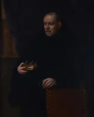 Leandro Bassano, Portrait of a friar with a book, Expertise by Prof. Ugo Ruggeri. Expertise by Prof. Giuseppe Maria Pilo. Art Loss Register certificate. The work