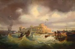 Consalvo Carelli, Palermo Castle, 1834