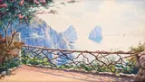 Angelo Della Mura, View of Capri