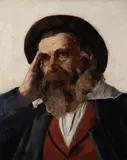 Buttero's head with hat by Giovanni Fattori, 1886, offered Jul 2026