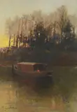 Rubens Santoro, Boat on the river