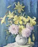 Regina Disertori, Vase with flowers, 1966