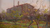 Renuccio Renucci, Countryside, Sign at the bottom to the left.