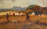 Carlo Domenici, Oxen at the red wagon