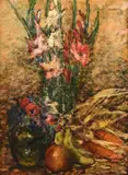 Raoul Viviani, Vase of flowers, 1962, Signature and date top right.