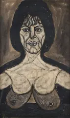 Pietro Ghizzardi, Portrait, 1969, On the back: signature and date.