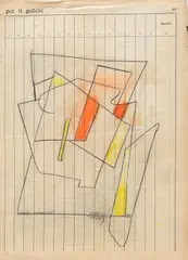 Antonio Marasco, Composition, 1926, Signature and date lower right.