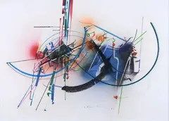Edoardo Franceschini, Untitled, 1981, Signature and date lower center.