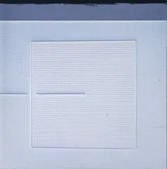Gianfranco Zappettini, The warp and the weft, 2011, On the reverse: signature