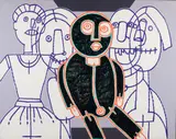 Concetto Pozzati, Painter's puppets